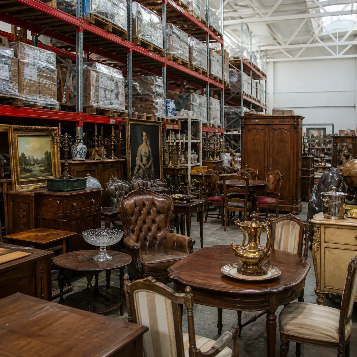 Mobilier et antiquités sélectionnés pour revente — Transport Carcassonne